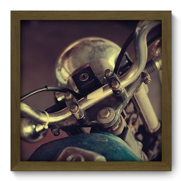 Quadro Decorativo - Moto Antiga - 33cm X 33cm - 105qdvm
