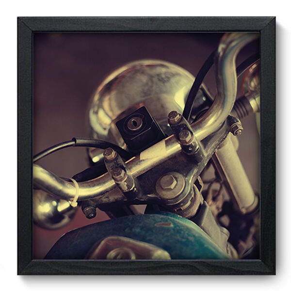 Quadro Decorativo - Moto Antiga - 33cm X 33cm - 105qdvp