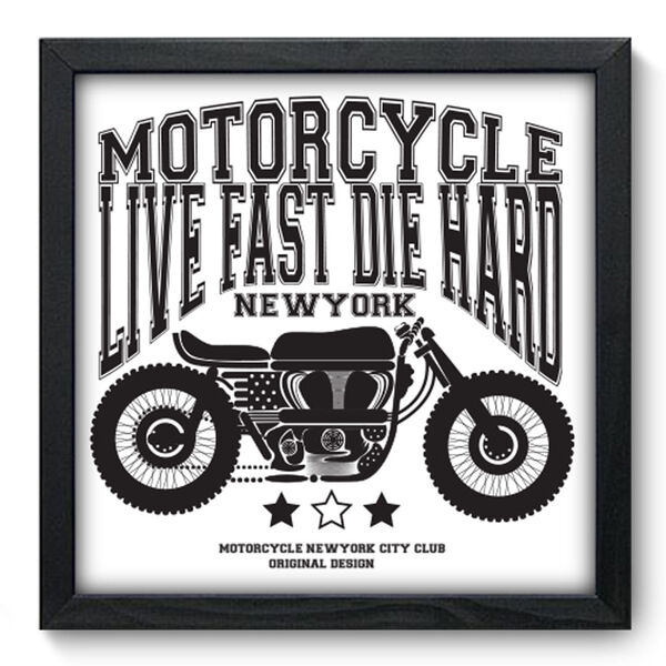 Quadro Decorativo - Motorcycle - 33cm X 33cm - 188qddp