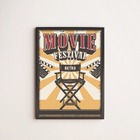 Quadro Decorativo Movie Festival Retrô 45x34cm A3 (45 X 34)