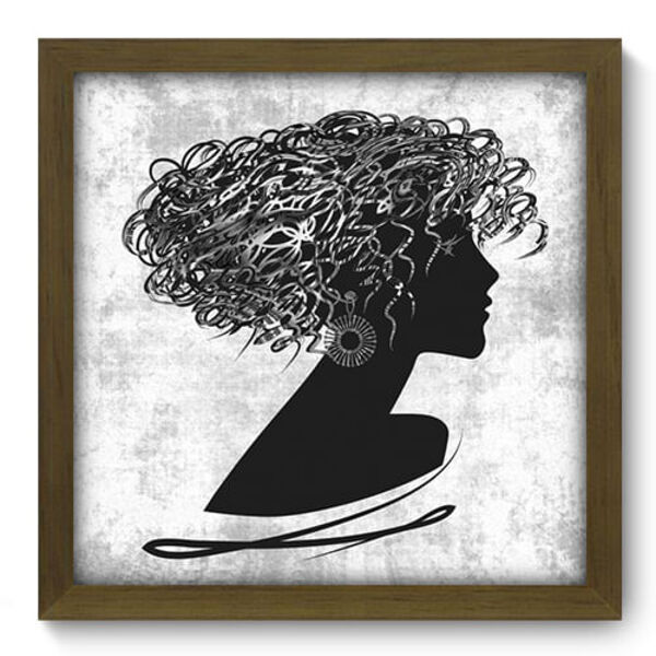 Quadro Decorativo - Mulher - 33cm X 33cm - 032qdum