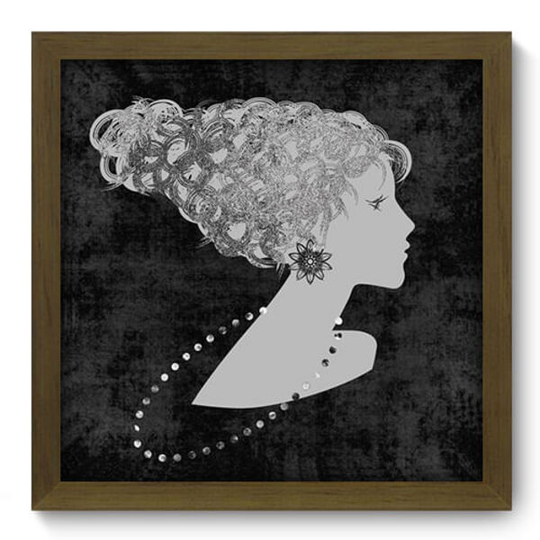 Quadro Decorativo - Mulher - 33cm X 33cm - 033qdum