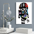 Quadro Decorativo Mulher Africana Abstrato 33x24cm - Com Vidr