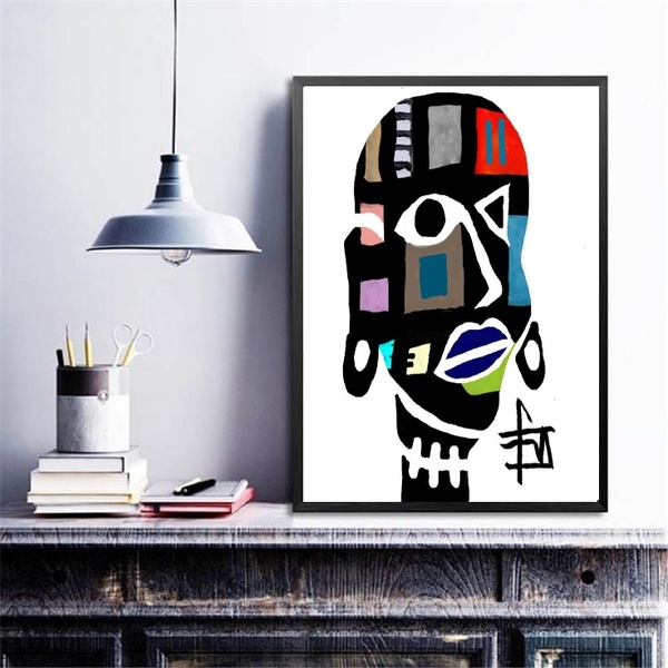 Quadro Decorativo Mulher Africana Abstrato 33x24cm Moldura:ma