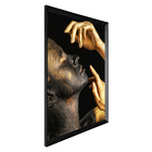 Quadro Decorativo Mulher com Mãos 40x60cm Preto