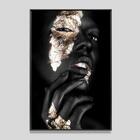 Quadro Decorativo Mulher Dourada 2 60x90x4,4 Mn Luven Pre