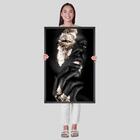 Quadro Decorativo Mulher Dourada Ii 60x90x3,2 Pvc Luven Pre