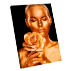 Quadro Decorativo Mulher Ouro
