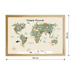 Quadro Decorativo Mundi Freijó sem Vidro 40x60cm Arte Própria