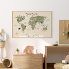 Quadro Decorativo Mundi Freijó sem Vidro 40x60cm Arte Própria