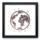 Quadro Decorativo - Mundo - 33cm X 33cm - 041qndbp