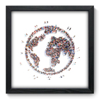 Quadro Decorativo - Mundo - 33cm X 33cm - 041qndbp