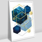 Quadro Decorativo Mundo Geométrico 40x60x2,8 Pvc Luven Bra