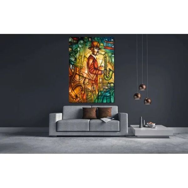 Quadro Decorativo Músico Jazz Night - 150x100cm