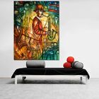 Quadro Decorativo Músico Jazz Night - 200x100cm