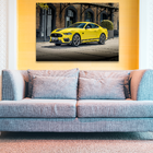 Quadro Decorativo Mustang Amarelo