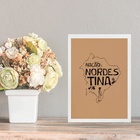 Quadro Decorativo Nação Nordestina 45x34cm - Com Vidro Moldur