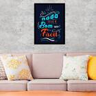 Quadro Decorativo Nada Que É Bom Vem Fácil 45x34cm A3 (45 X 3