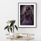 Quadro Decorativo Nanã - 60x48cm Moldura Preta