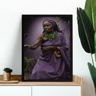 Quadro Decorativo Nanã - Candomblé 33x24cm Moldura Preta