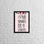 Quadro Decorativo Não Destrua Seus Sonhos 45x34cm A3 (45 X 34)