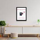 Quadro Decorativo Não Passe Vontade, Passe O Cartão 45x34cm A