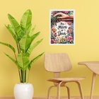 Quadro Decorativo Nas Mãos De Deus 33x24cm - Com Vidro Moldur