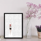 Quadro Decorativo Natação Nadadora 45x34cm - Com Vidro Moldur