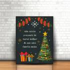 Quadro Decorativo Natal Família Reunida 24x18cm Moldura:madei