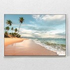 Quadro Decorativo Natural Landscape Horizontal Com Moldura E