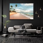 Quadro Decorativo Natural Landscape Horizontal Com Moldura E