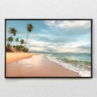 Quadro Decorativo Natural Landscape Horizontal Com Moldura E