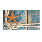 Quadro Decorativo Nautico Praia Estrela Amarela E Corda Nó 55