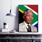 Quadro Decorativo Nelson Mandela Geométrico 33x24cm Moldura:m