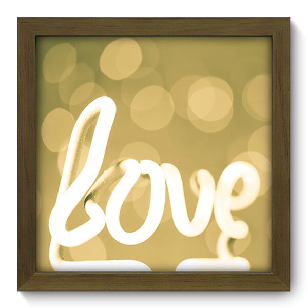 Quadro Decorativo - Neon - 22cm X 22cm - 002qdom
