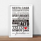 Quadro Decorativo Nesta Casa 30x40cm Branco