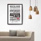 Quadro Decorativo Nesta Casa 30x40cm Branco