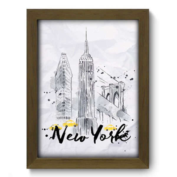 Quadro Decorativo - New York - 19cm X 25cm - 139qdmm