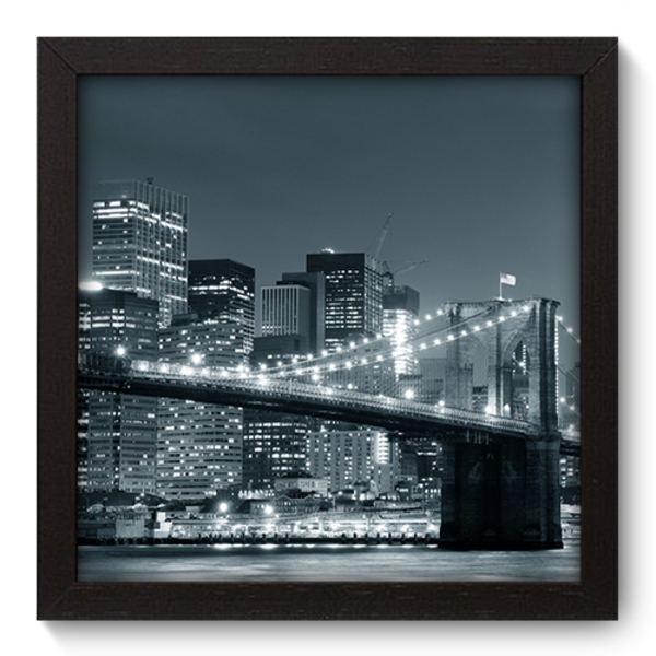 Quadro Decorativo New York 22cm X 22cm 032qnmap Leroy Merlin