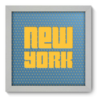 Quadro Decorativo - New York - 22cm X 22cm - 037qdmb