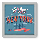 Quadro Decorativo - New York - 22cm X 22cm - 040qdmb