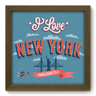 Quadro Decorativo - New York - 22cm X 22cm - 040qdmm