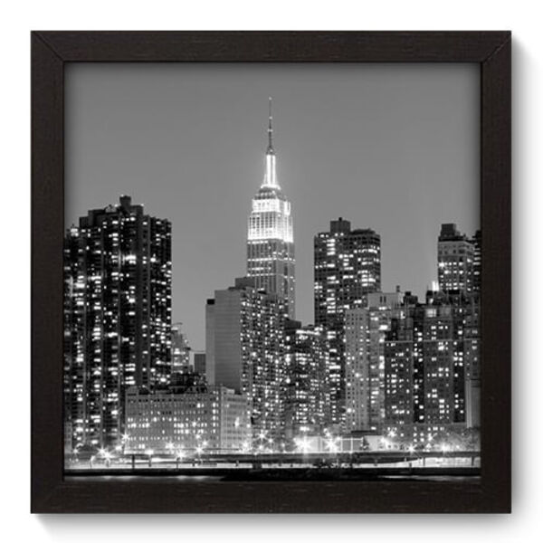 Quadro Decorativo - New York - 22cm X 22cm - 043qnmap