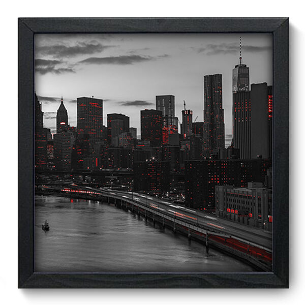 Quadro Decorativo - New York - 33cm X 33cm - 238qdmp