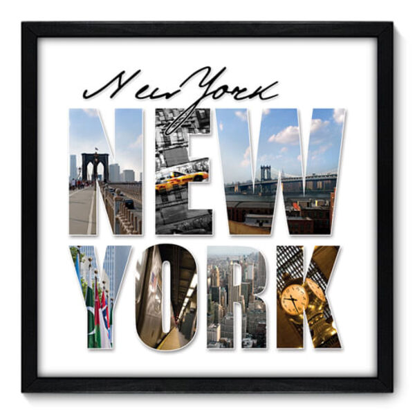 Quadro Decorativo - New York - 50cm X 50cm - 015qnmcp