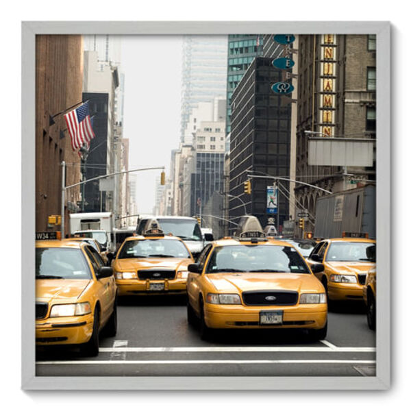 Quadro Decorativo - New York - 70cm X 70cm - 005qnmdb
