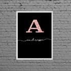 Quadro Decorativo Nome Andressa 24x18cm - Com Vidro Moldura:m