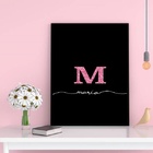 Quadro Decorativo Nome Maria 45x34cm - Com Vidro Moldura:made