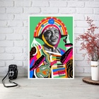 Quadro Decorativo Nordestino Sanfoneiro 33x24cm - Com Vidro M