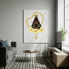 Quadro Decorativo Nossa Senhora Aparecida Terço  - 70x50cm Mo